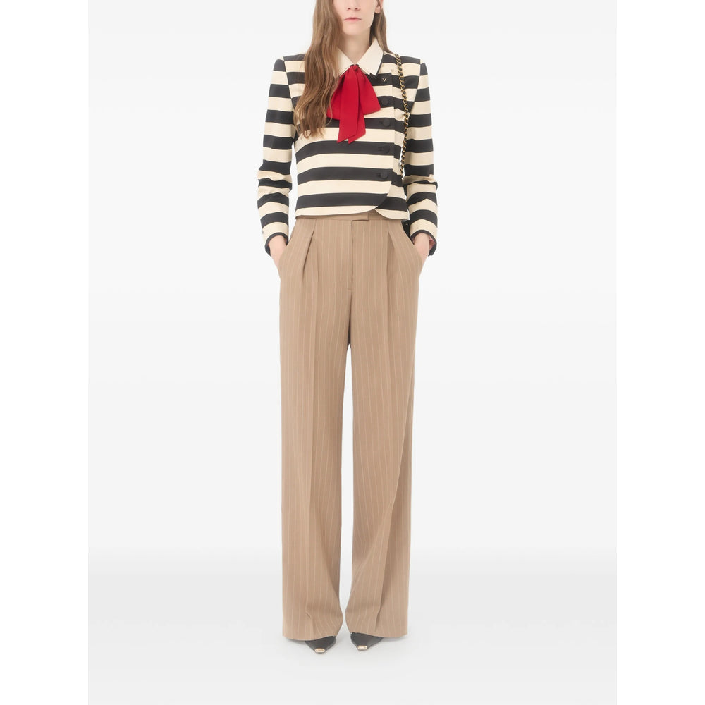 Valentino Neutrals Trousers - Straight Trousers Women