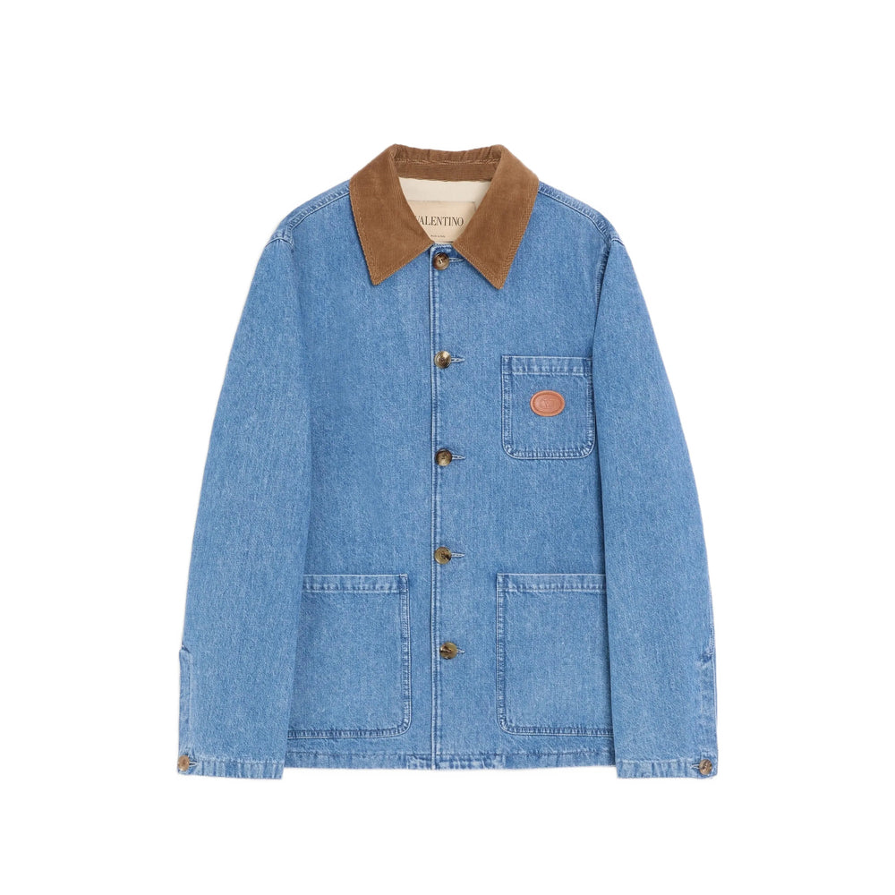 Valentino Blue Jackets - Denim Jackets Men