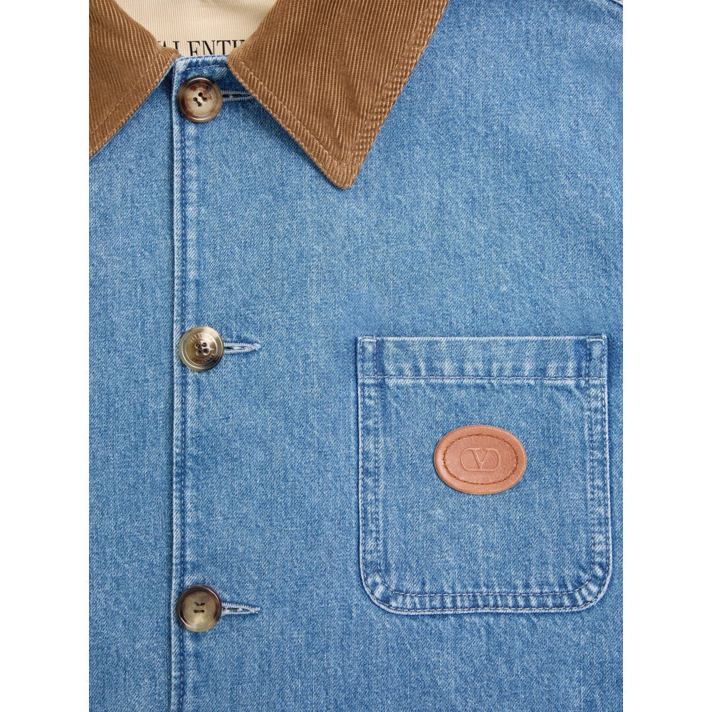 Valentino Blue Jackets - Denim Jackets Men