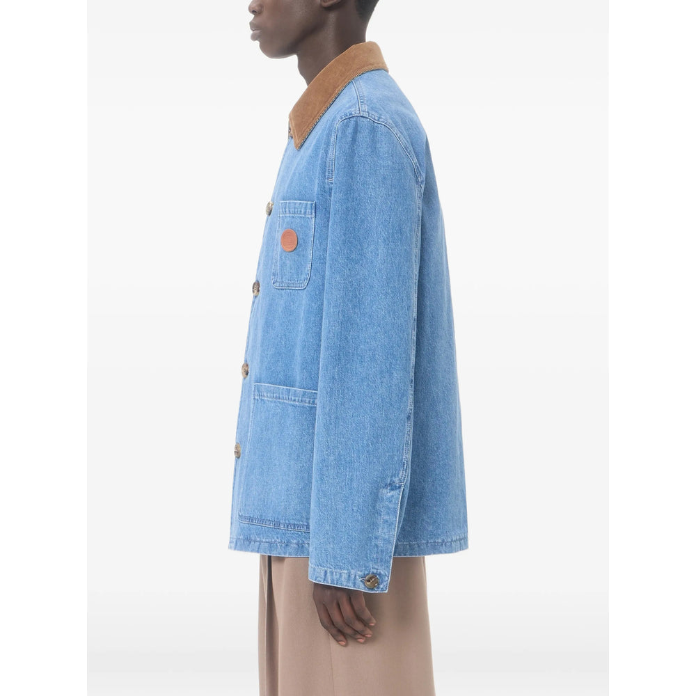 Valentino Blue Jackets - Denim Jackets Men