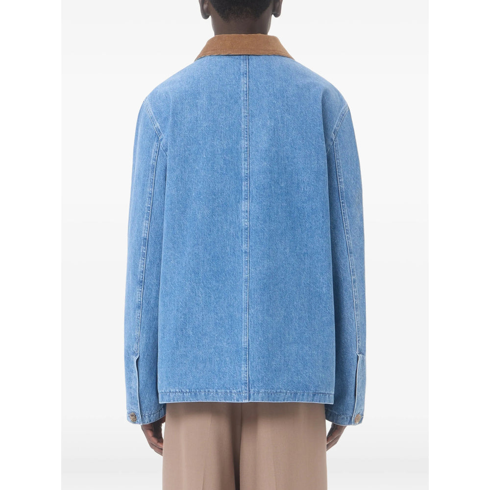 Valentino Blue Jackets - Denim Jackets Men