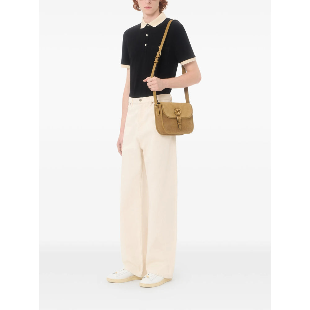 Valentino Black Polo Shirts Men