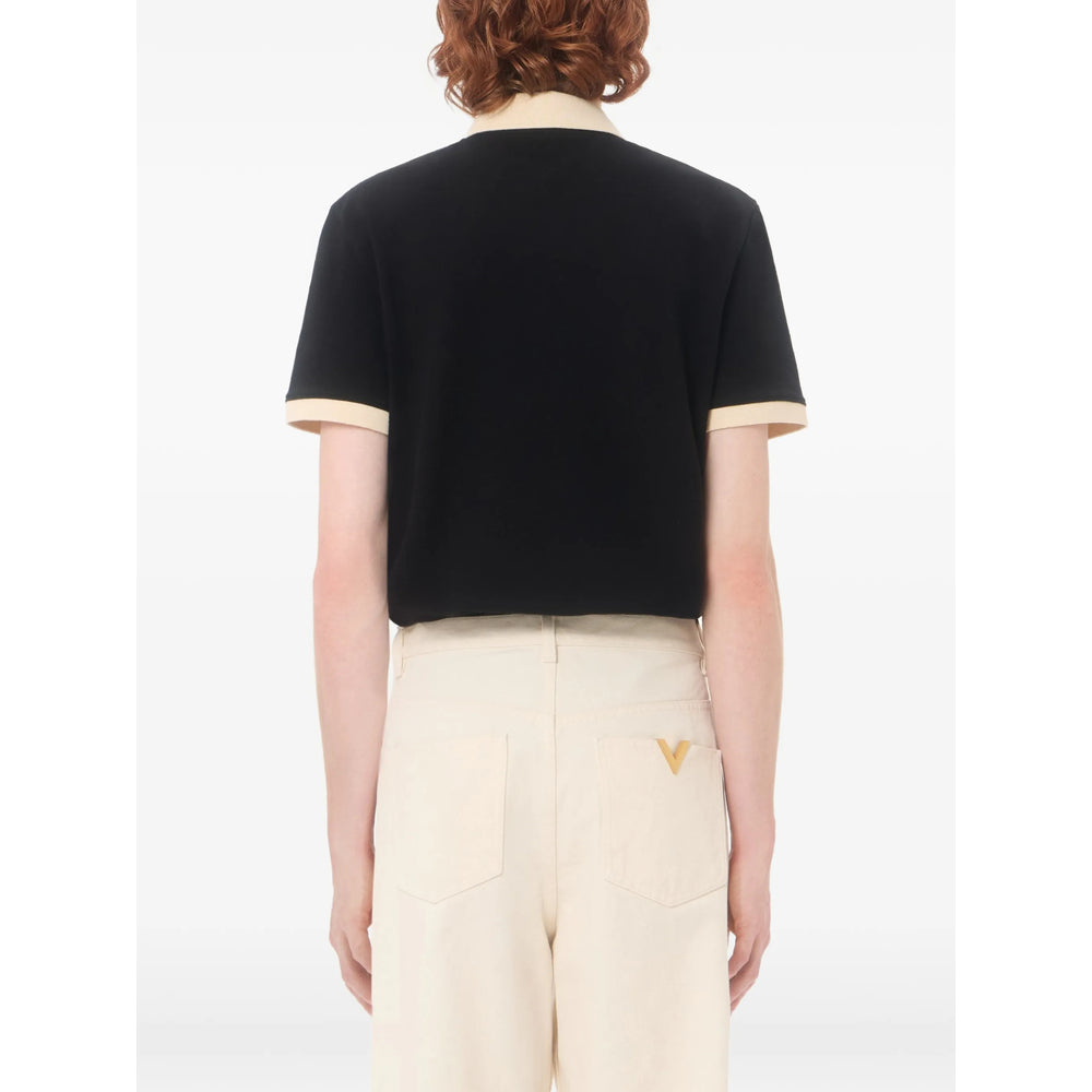 Valentino Black Polo Shirts Men