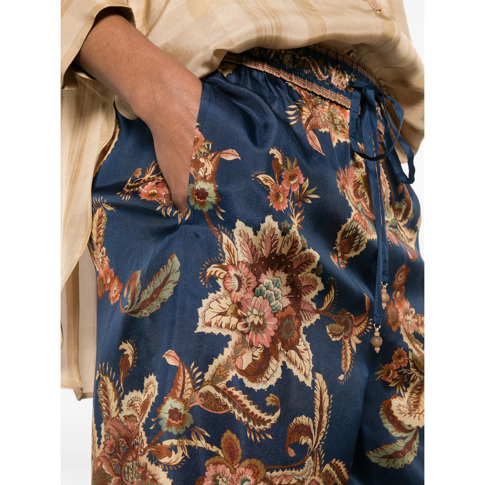 Zimmermann Blue Trousers - Palazzo Pants Women