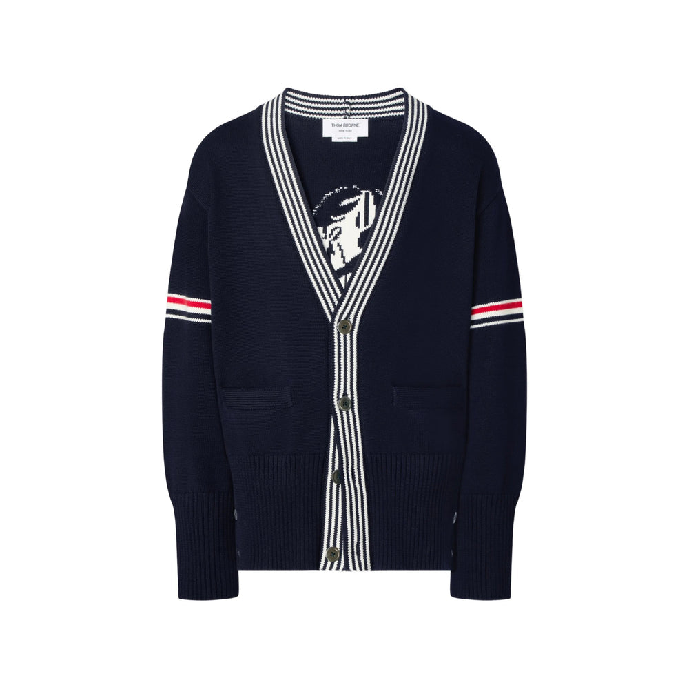 Thom Browne Blue Sweaters & Knitwear - Cardigans Men