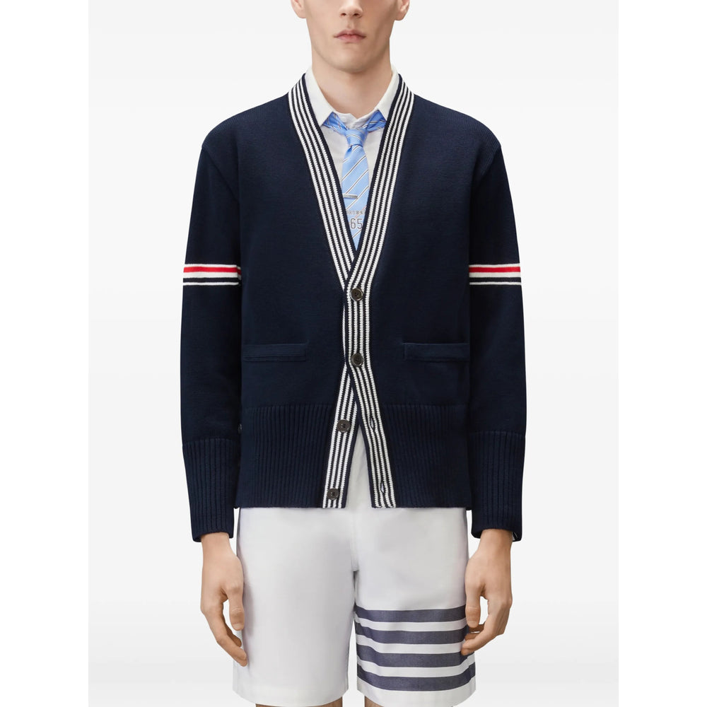 Thom Browne Blue Sweaters & Knitwear - Cardigans Men