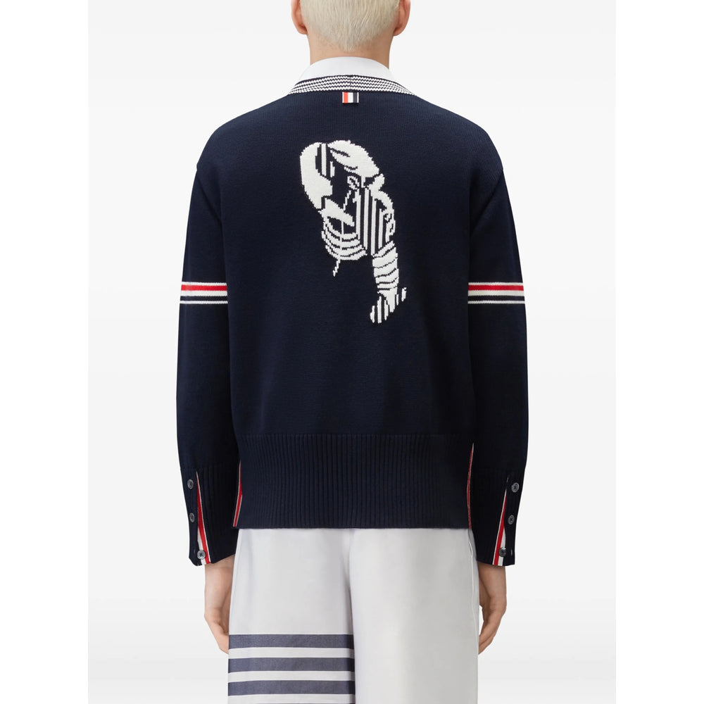 Thom Browne Blue Sweaters & Knitwear - Cardigans Men