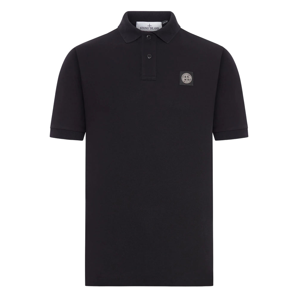 Stone Island Black Polo Shirts Men