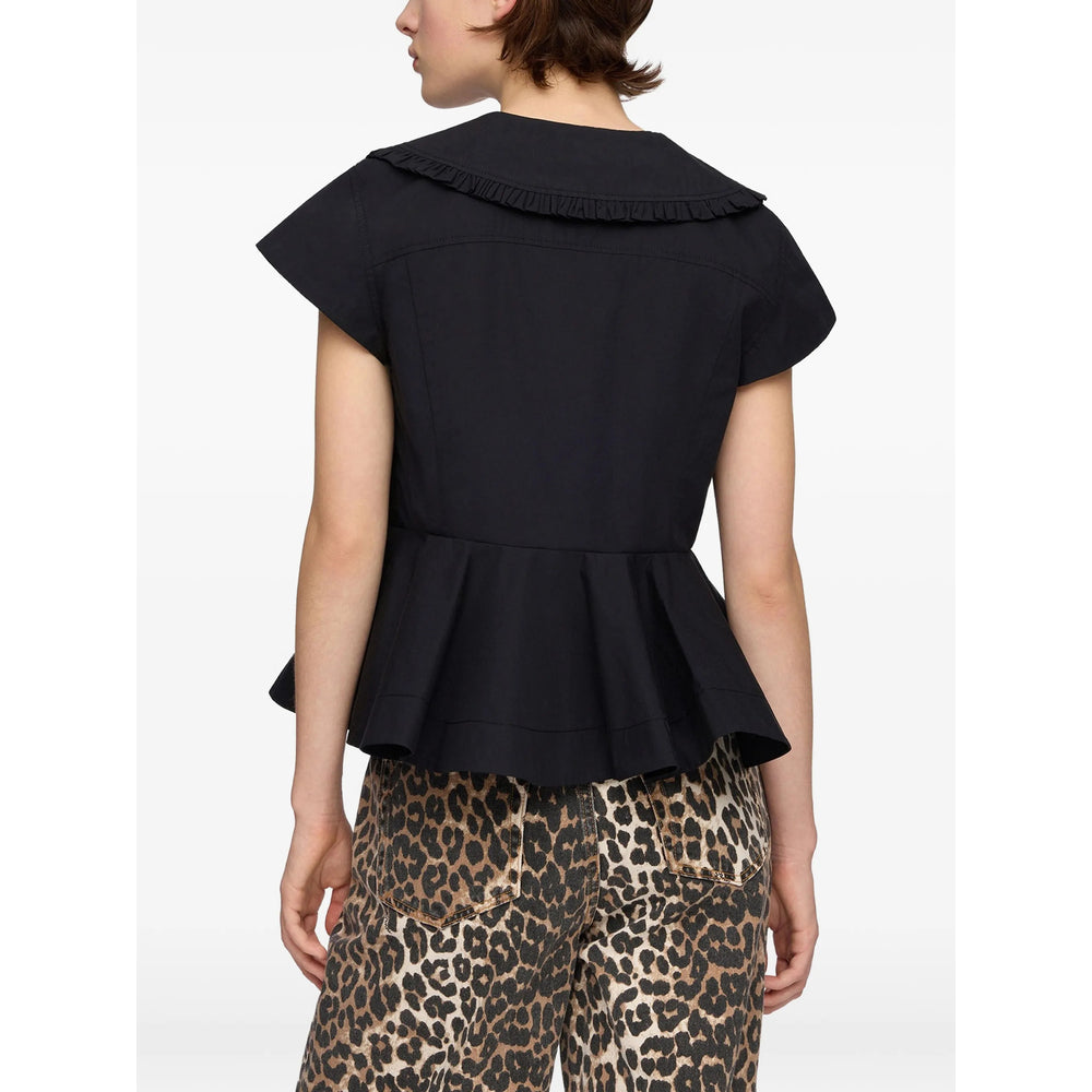 Ganni Black Tops - Blouses Women