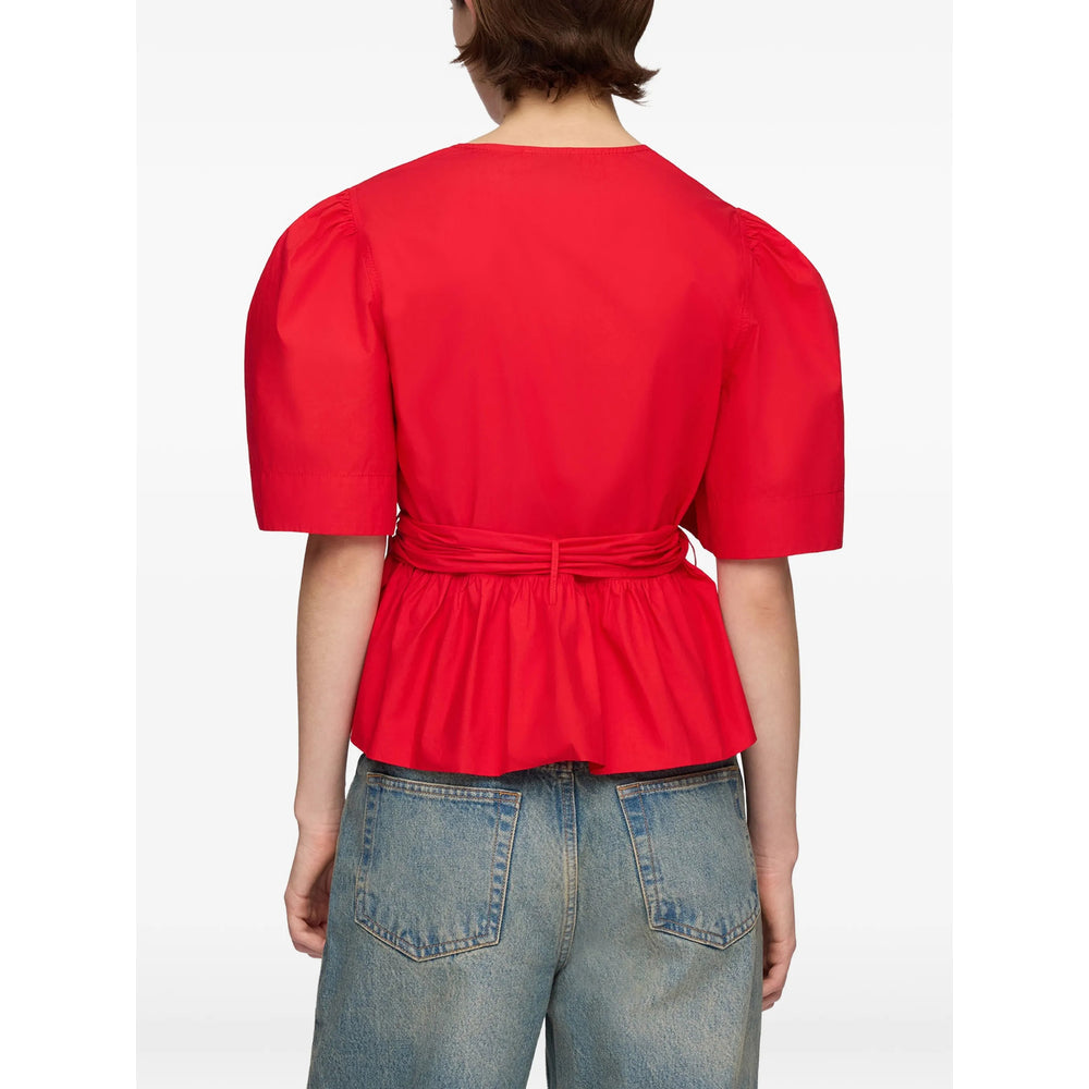 Ganni Red Tops - Blouses Women