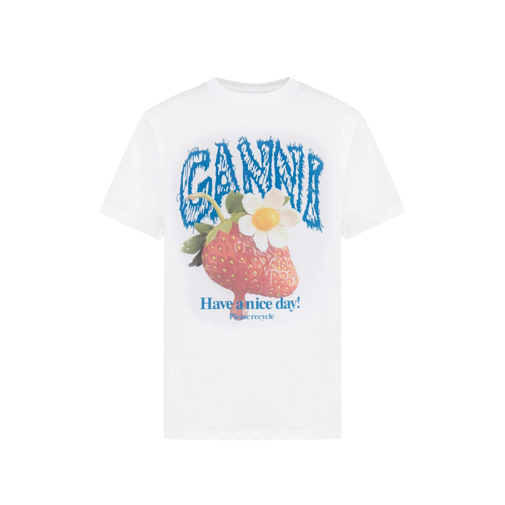 Ganni White Tops - T-Shirts & Jerseys Women