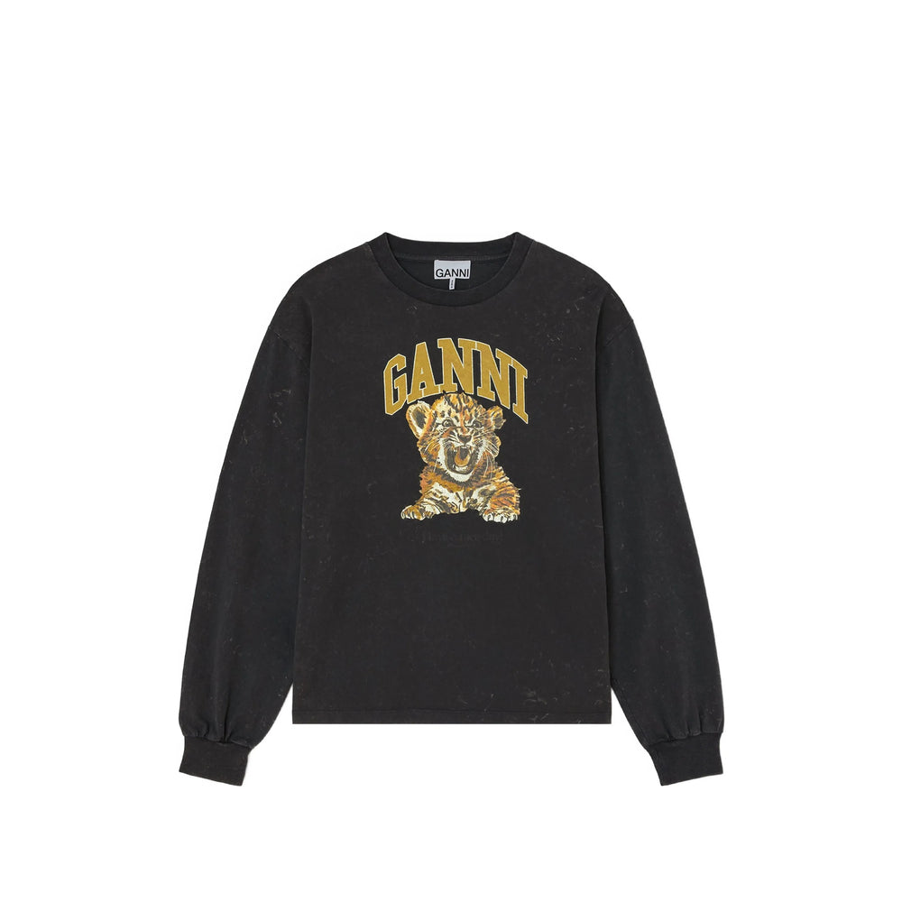 Ganni Black Tops - T-Shirts & Jerseys Women