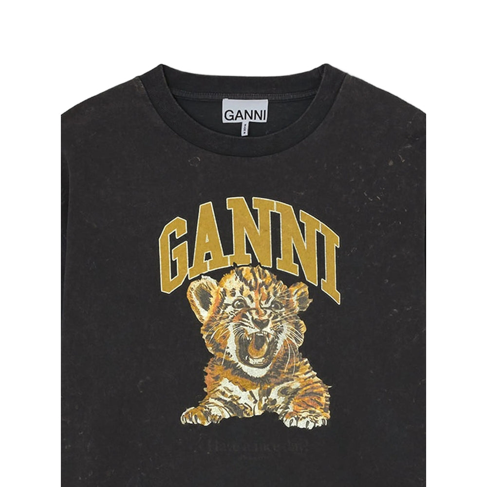 Ganni Black Tops - T-Shirts & Jerseys Women