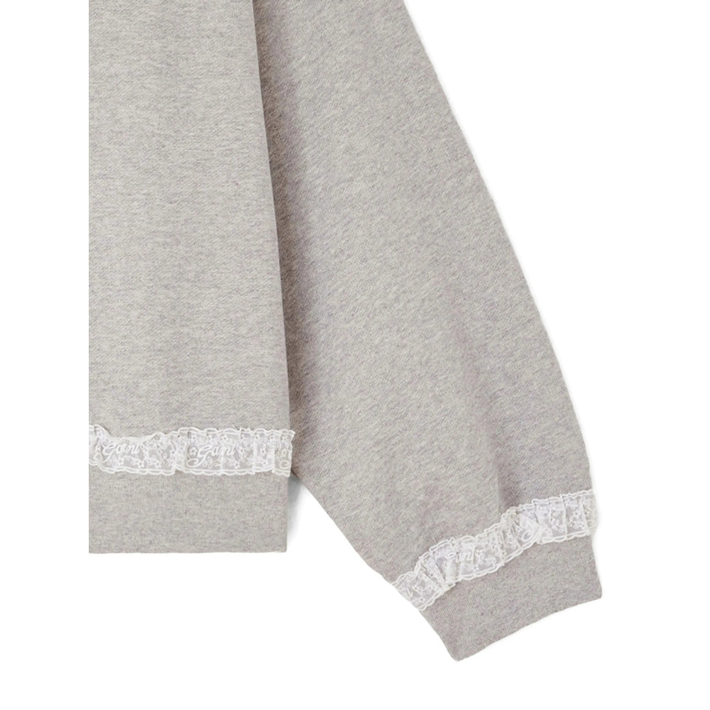 Ganni Grey Tops - Sweatshirts Women