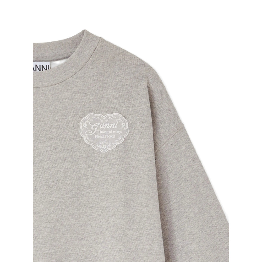 Ganni Grey Tops - Sweatshirts Women