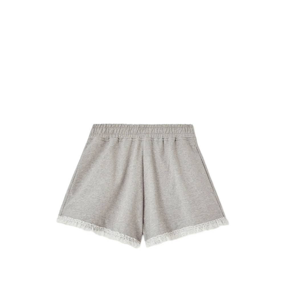 Ganni Grey Shorts - Mini Shorts Women