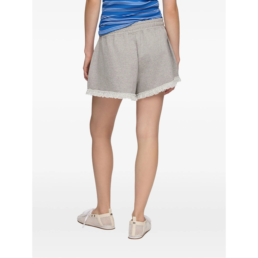 Ganni Grey Shorts - Mini Shorts Women