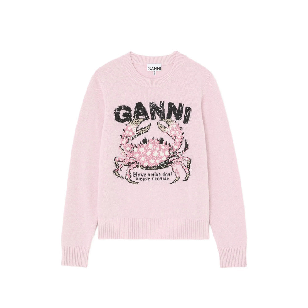 Ganni Pink Knitwear - Jumpers Women