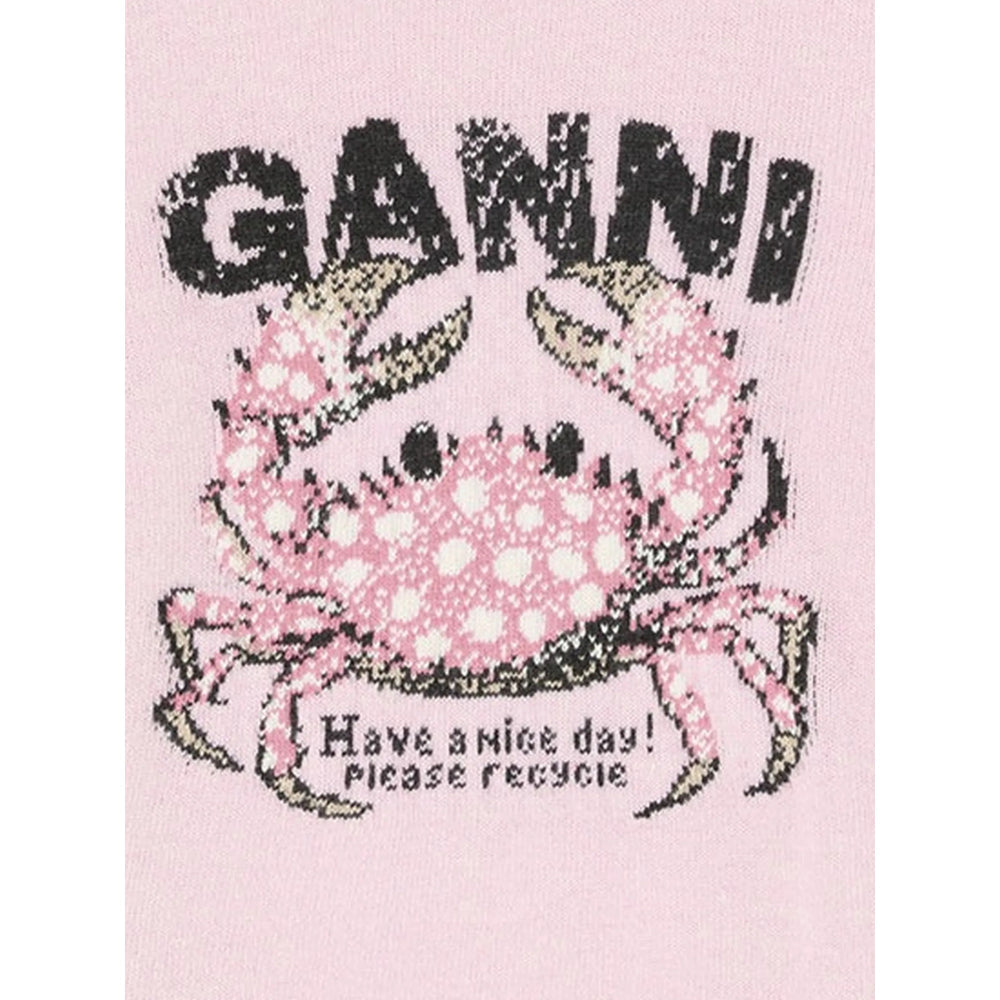 Ganni Pink Knitwear - Jumpers Women