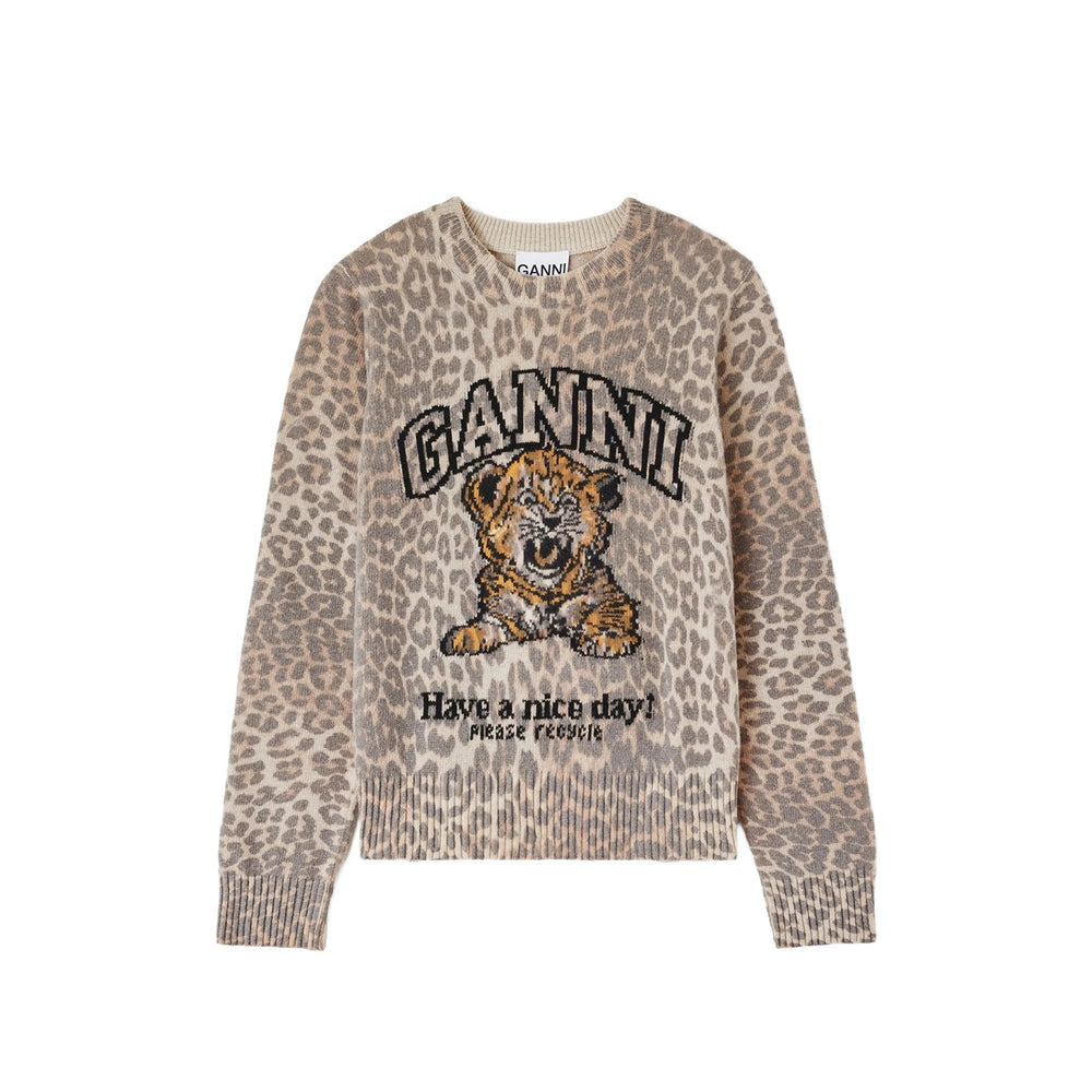 Ganni Neutrals Knitwear - Jumpers Women