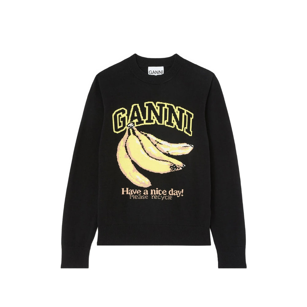 Ganni Black Knitwear - Jumpers Women