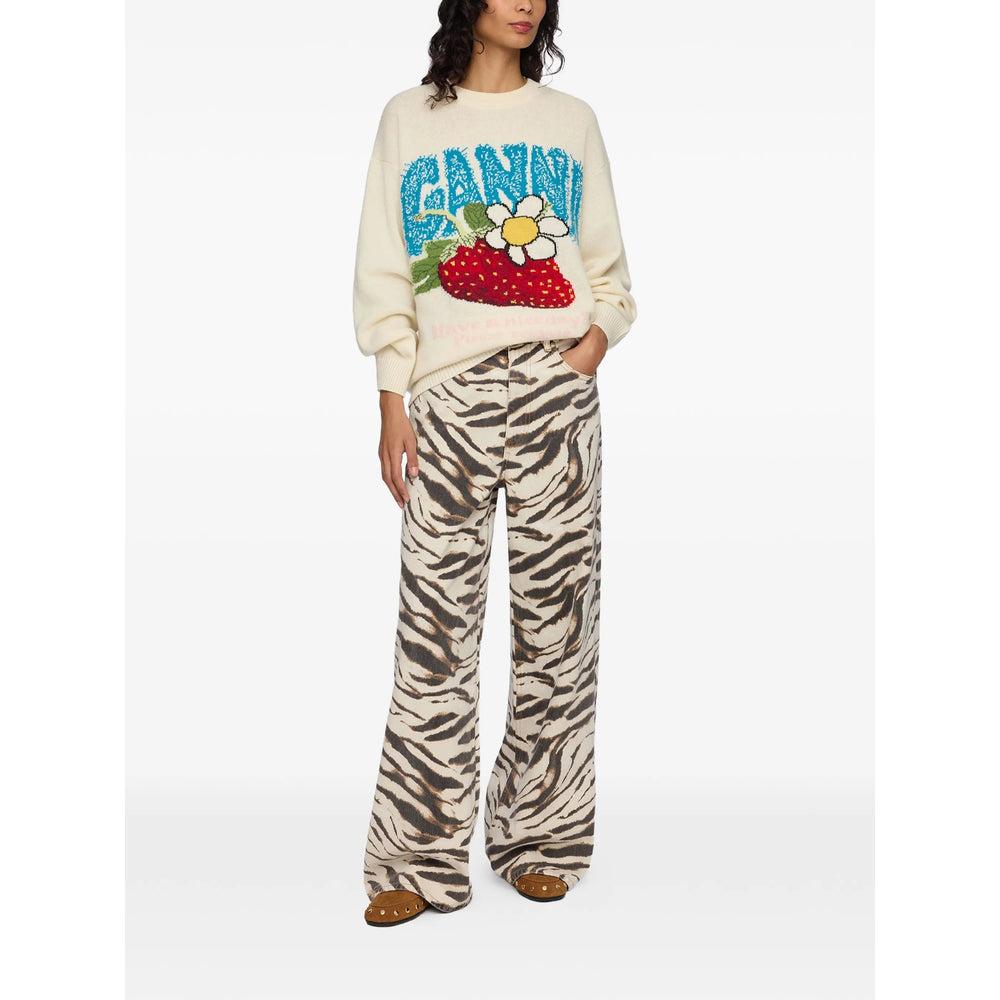 Ganni Neutrals Knitwear - Jumpers Women