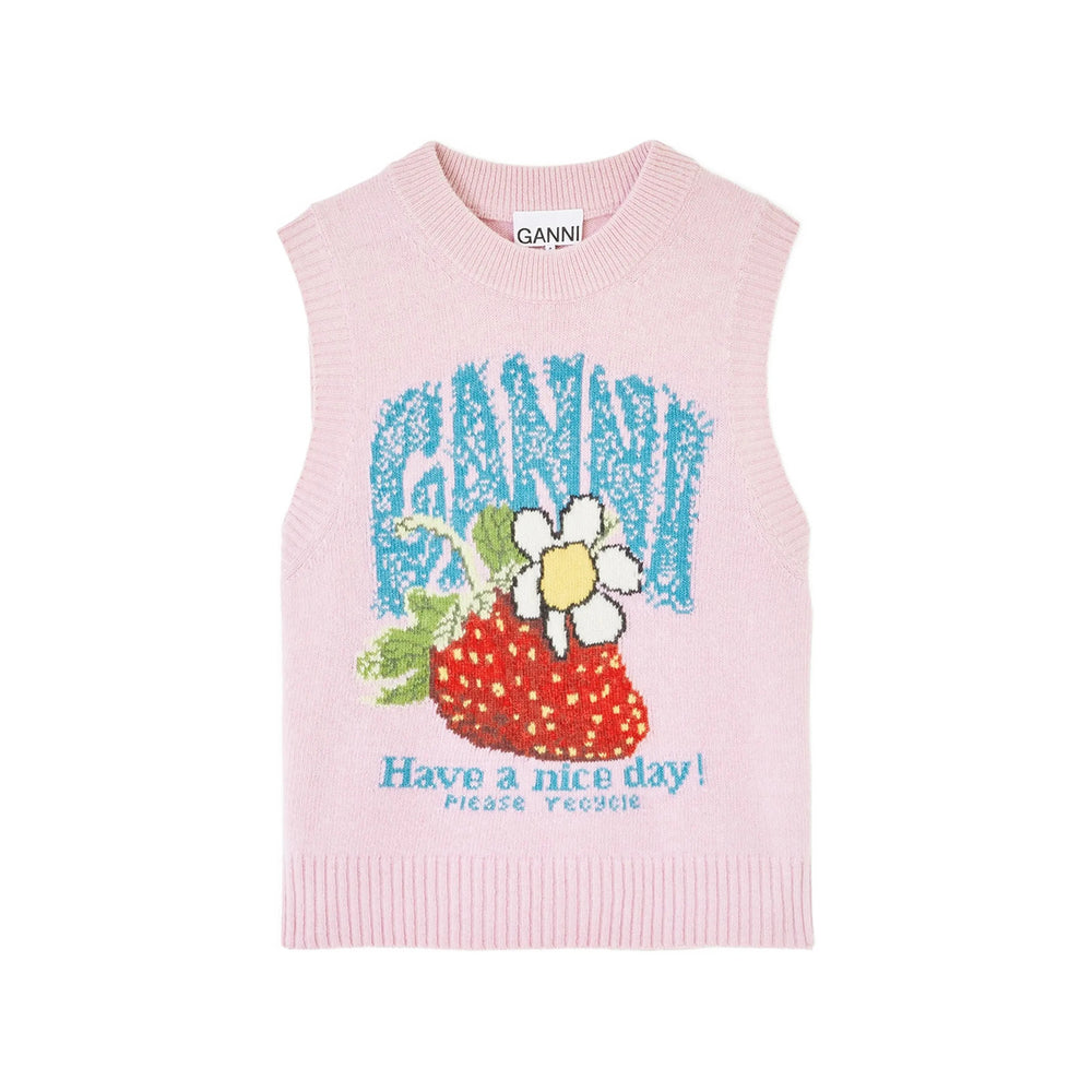 Ganni Pink Knitwear - Jumpers Women