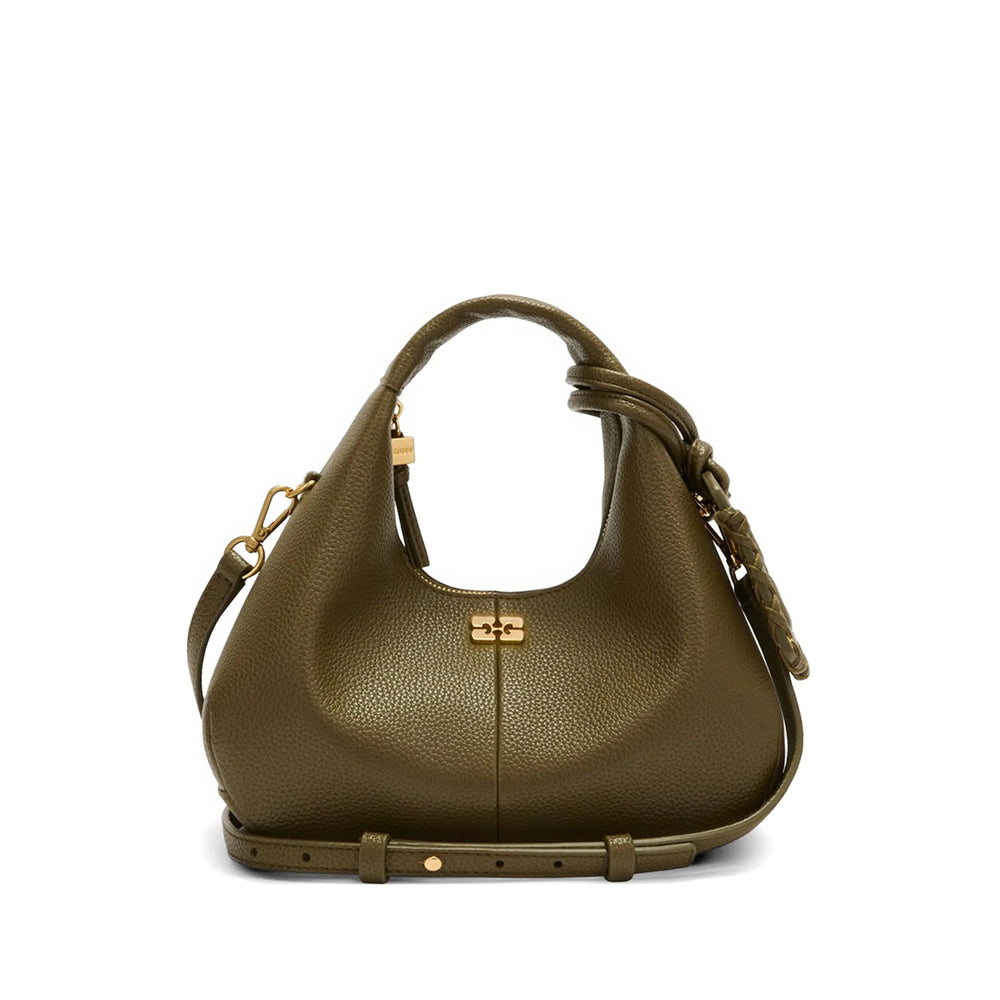 Ganni Green Tote Bags Women