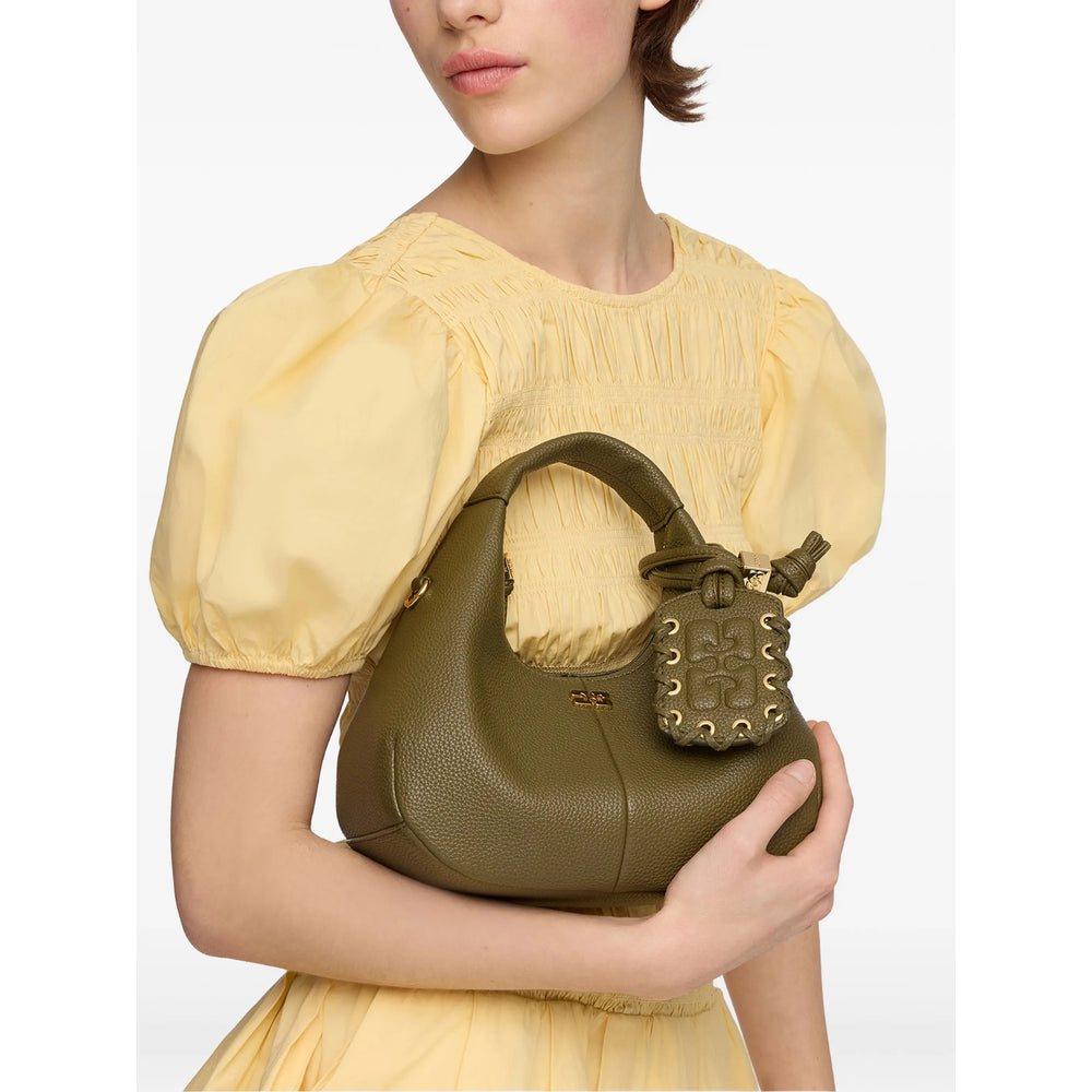Ganni Green Tote Bags Women