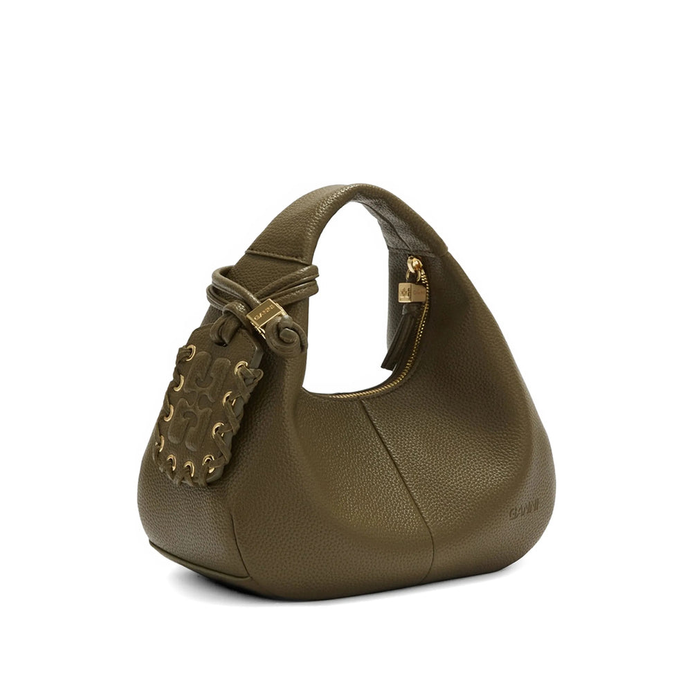 Ganni Green Tote Bags Women