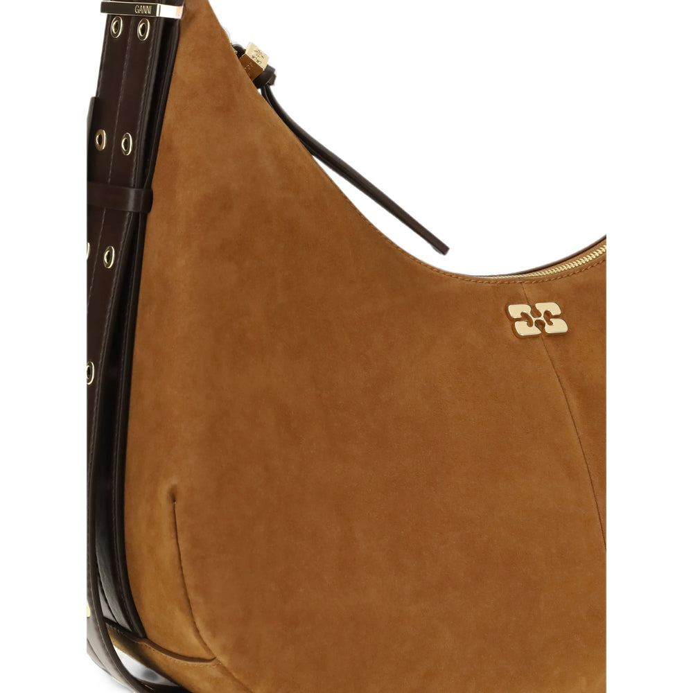 Ganni Brown Shoulder Bags Women