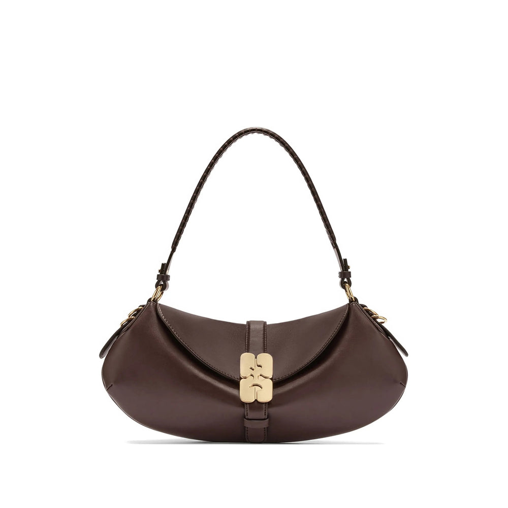 Ganni Brown Shoulder Bags Women