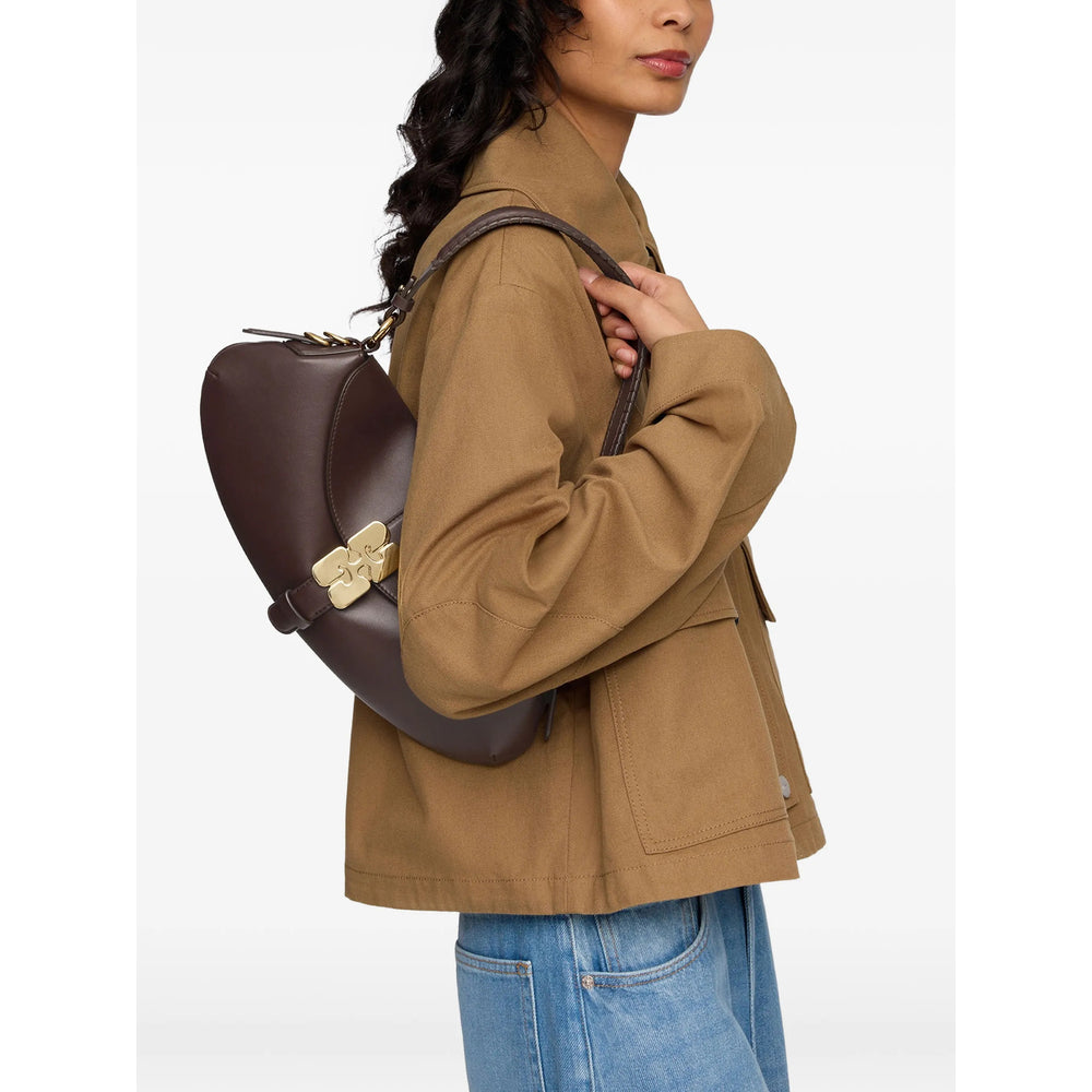 Ganni Brown Shoulder Bags Women