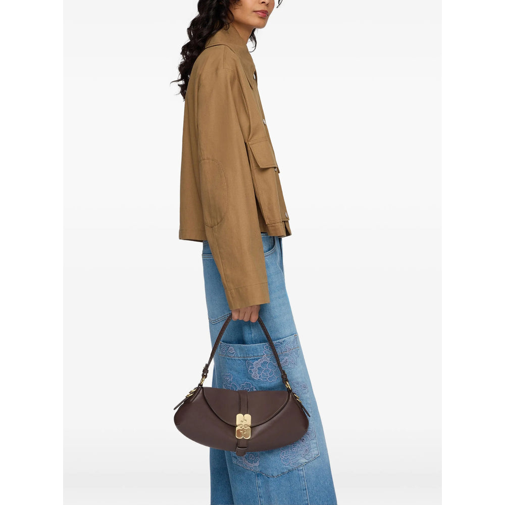Ganni Brown Shoulder Bags Women