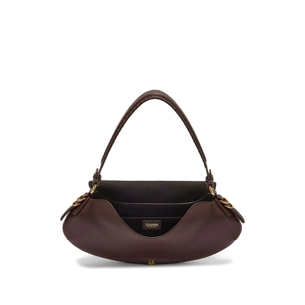 Ganni Brown Shoulder Bags Women