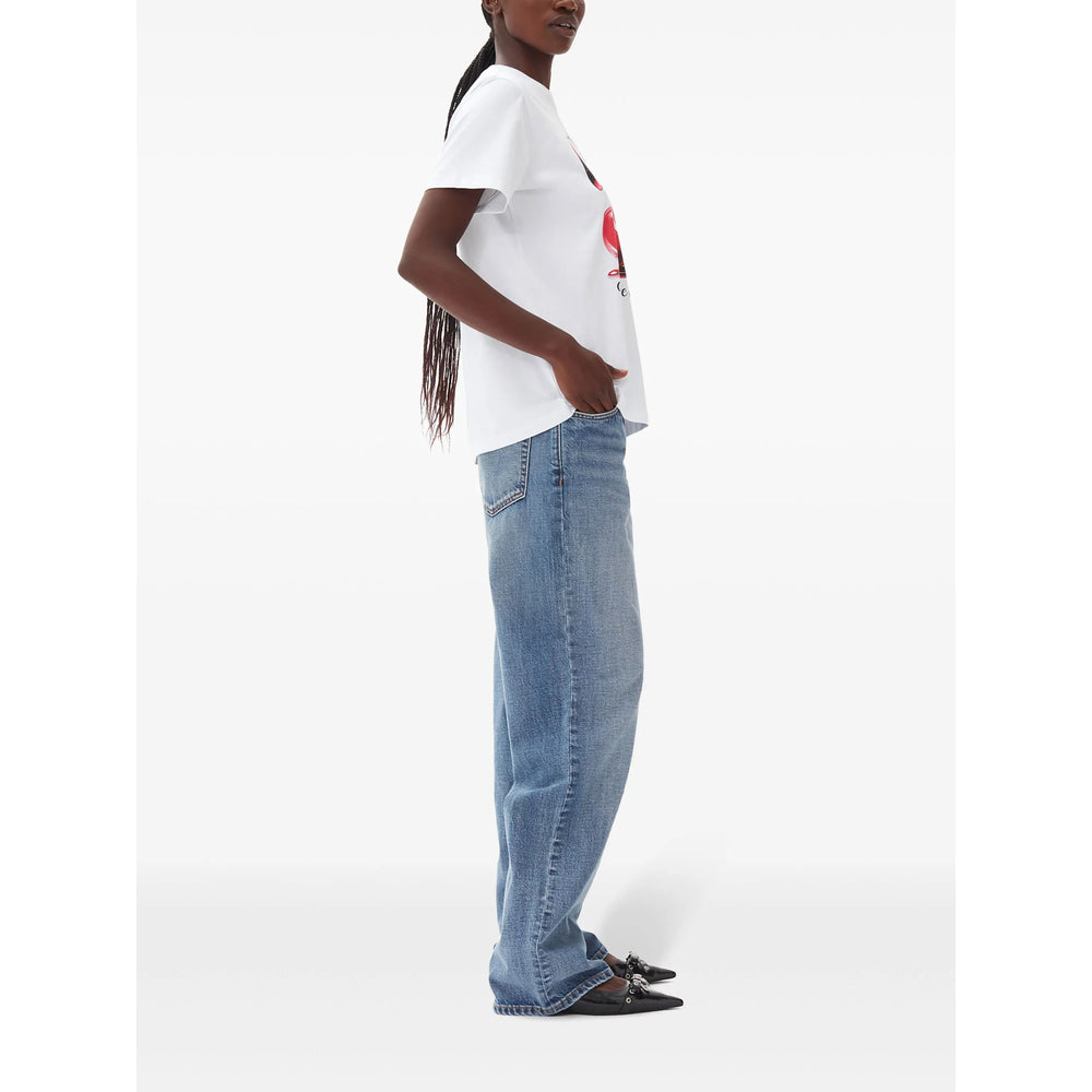 Ganni White Tops - T-Shirts & Jerseys Women