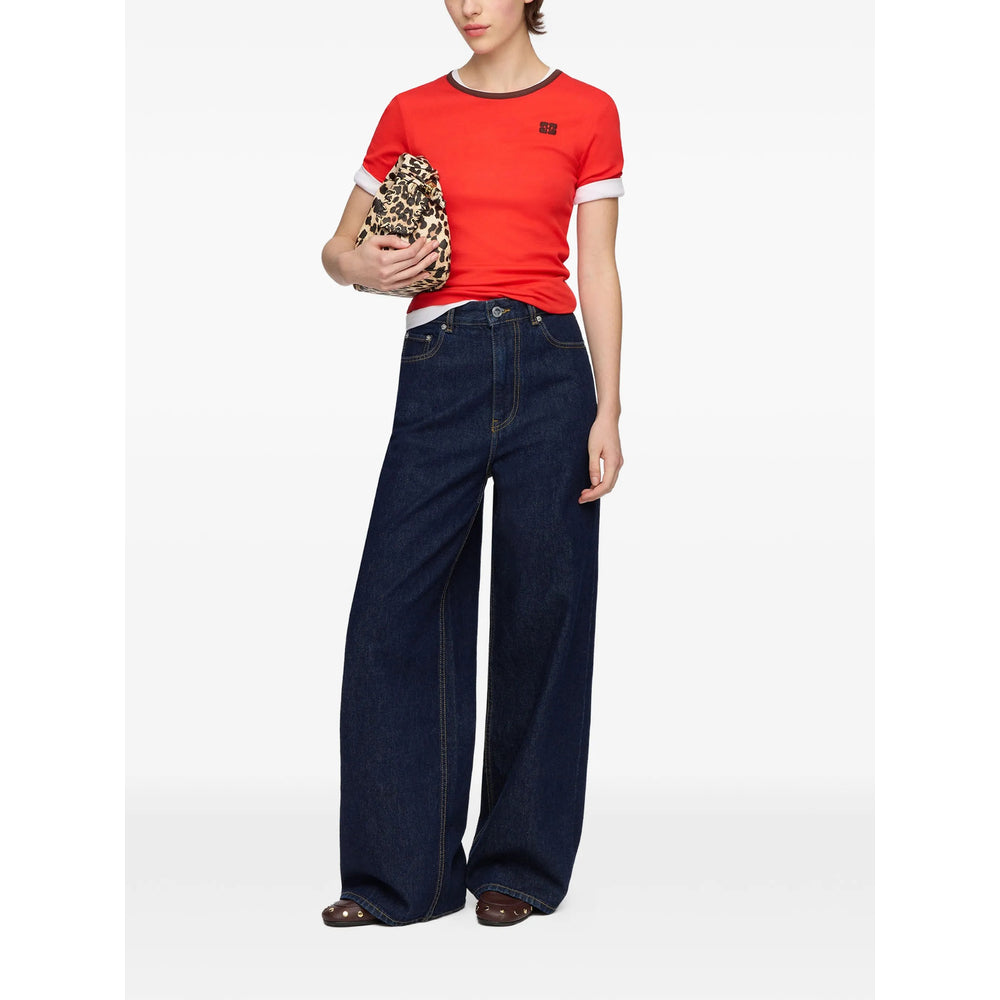 Ganni Red Tops - T-Shirts & Jerseys Women