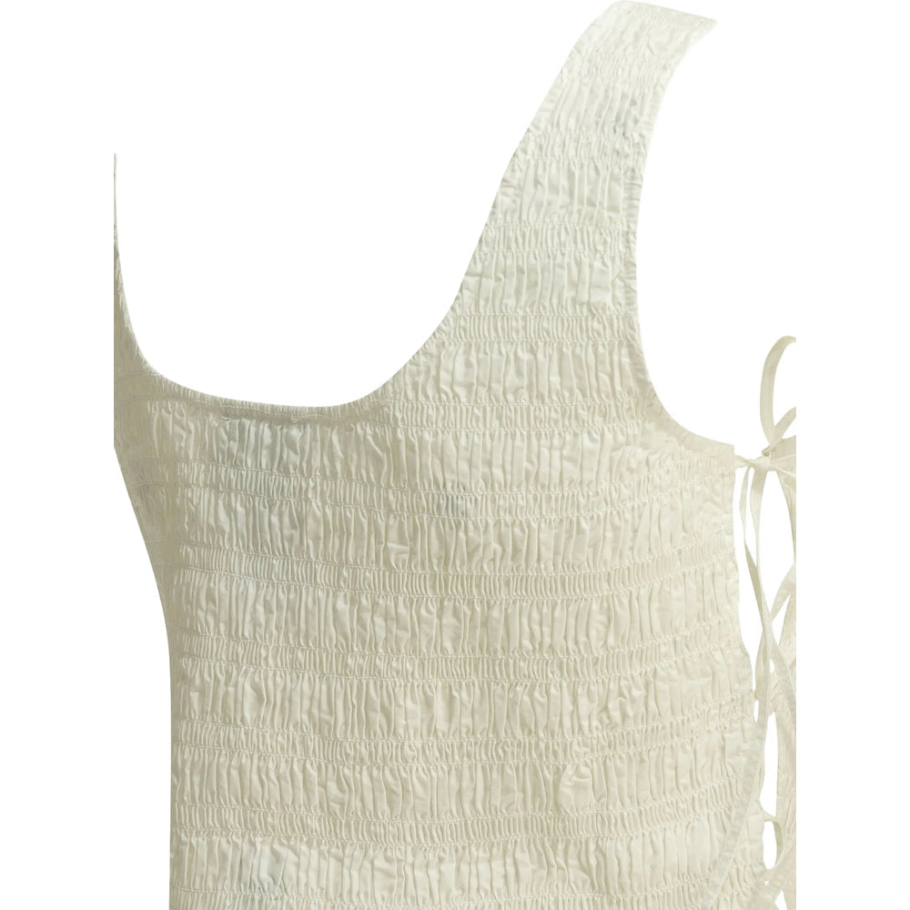 Ganni Neutrals Tops - Vests & Tank Tops Women