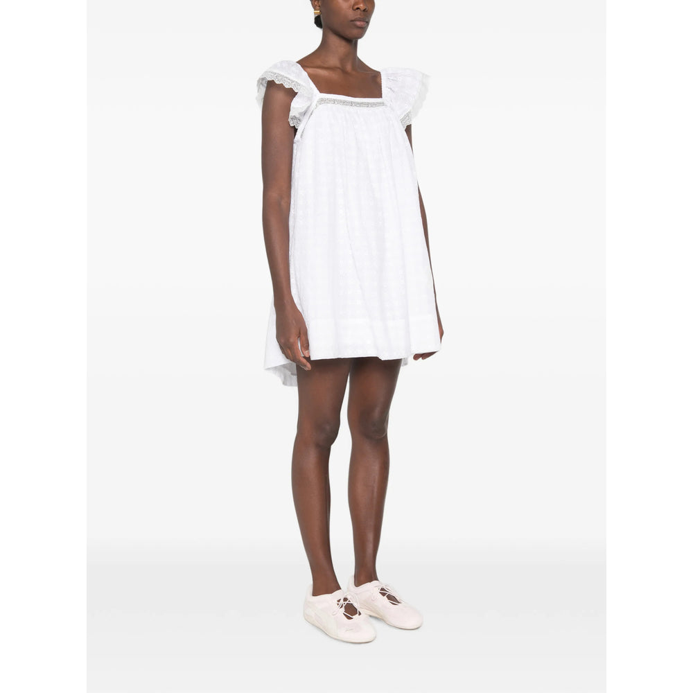 Ganni White Dresses - Day Dresses Women