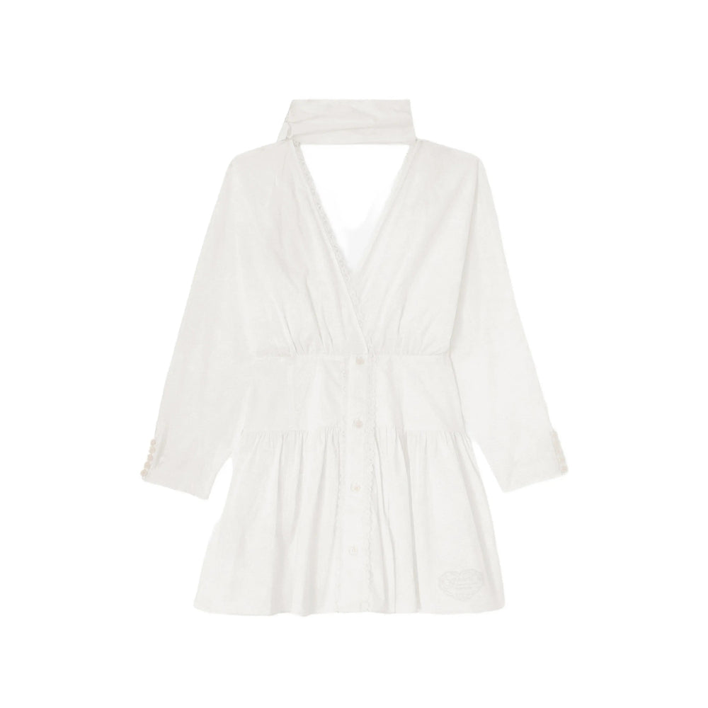 Ganni White Dresses - Day Dresses Women
