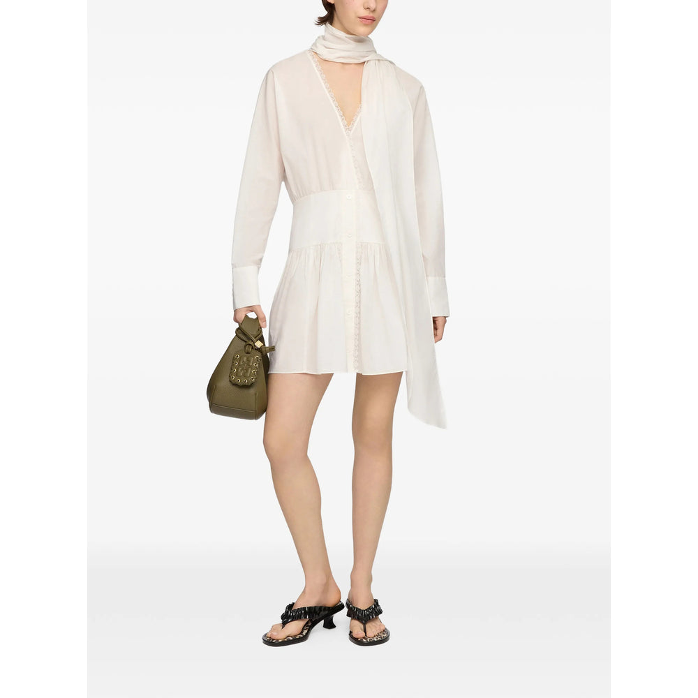 Ganni White Dresses - Day Dresses Women