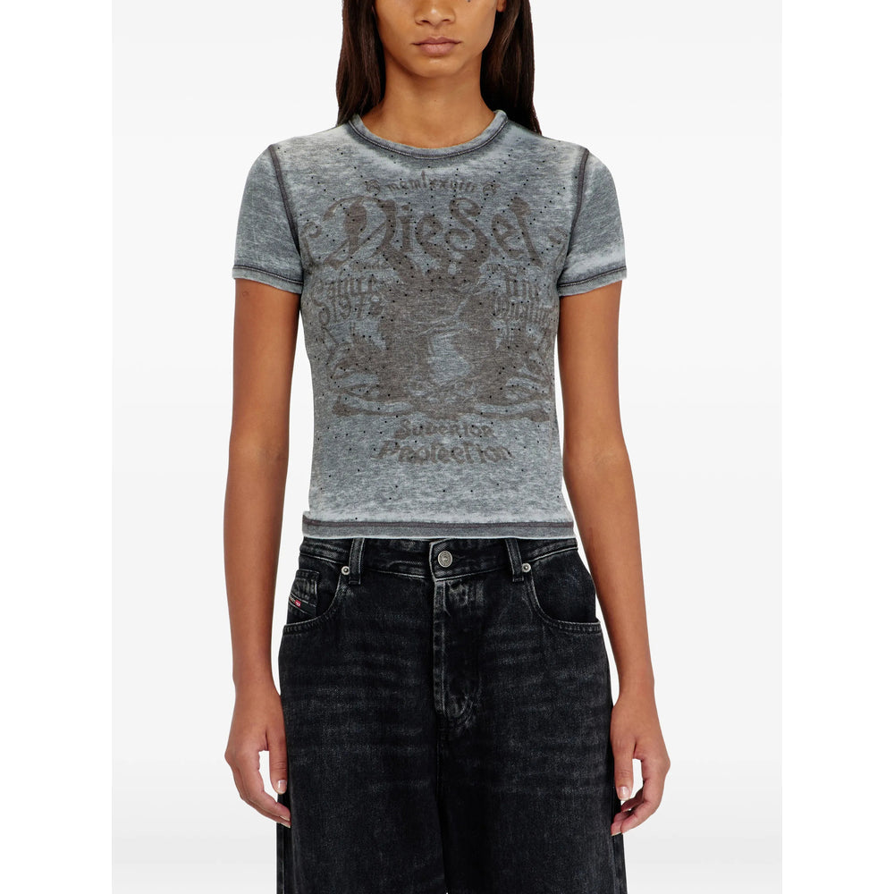 Diesel Grey Tops - T-Shirts & Jerseys Women