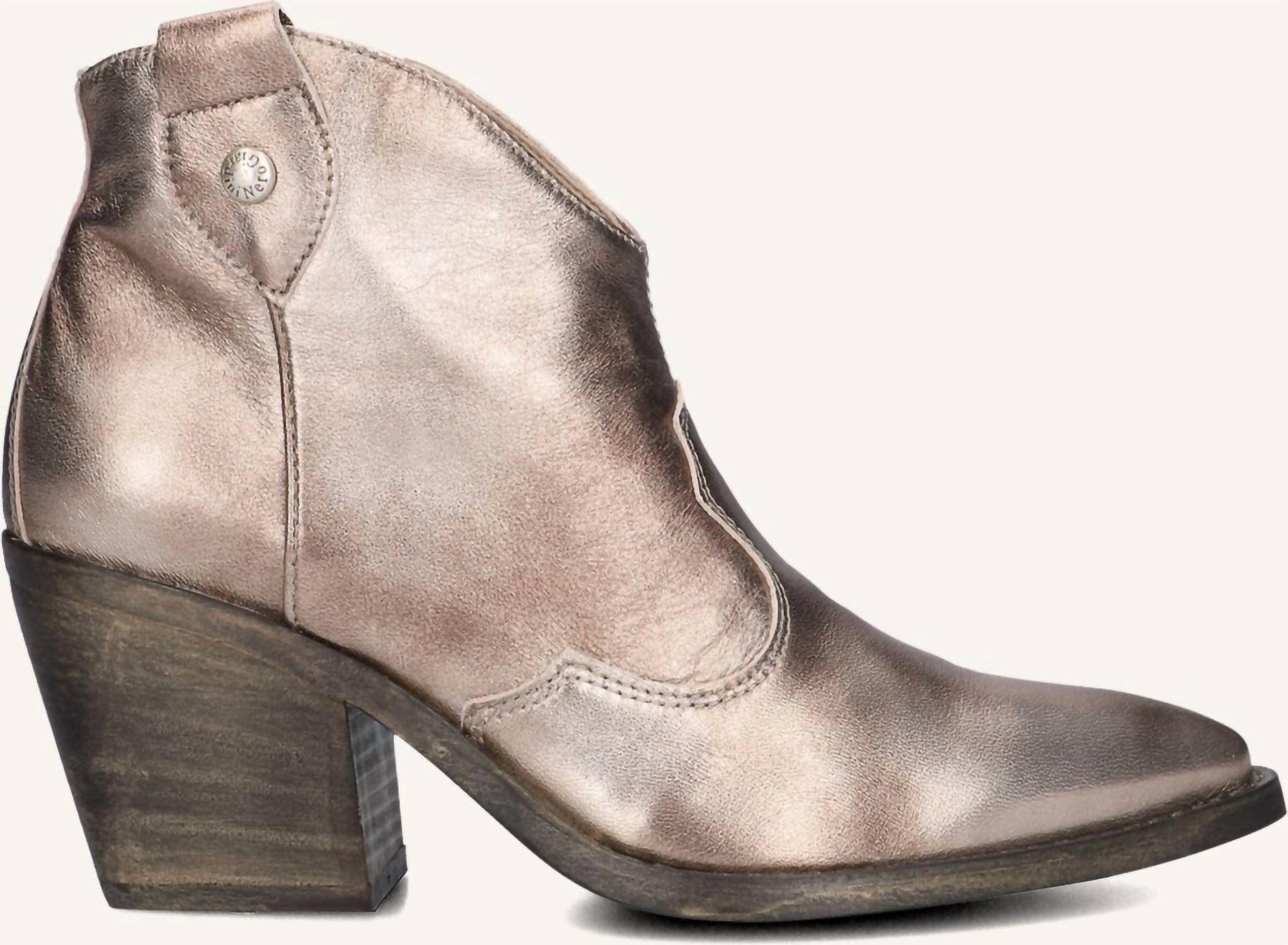 Women's Lunare Tortora Western Ankle Bootie In Bronze