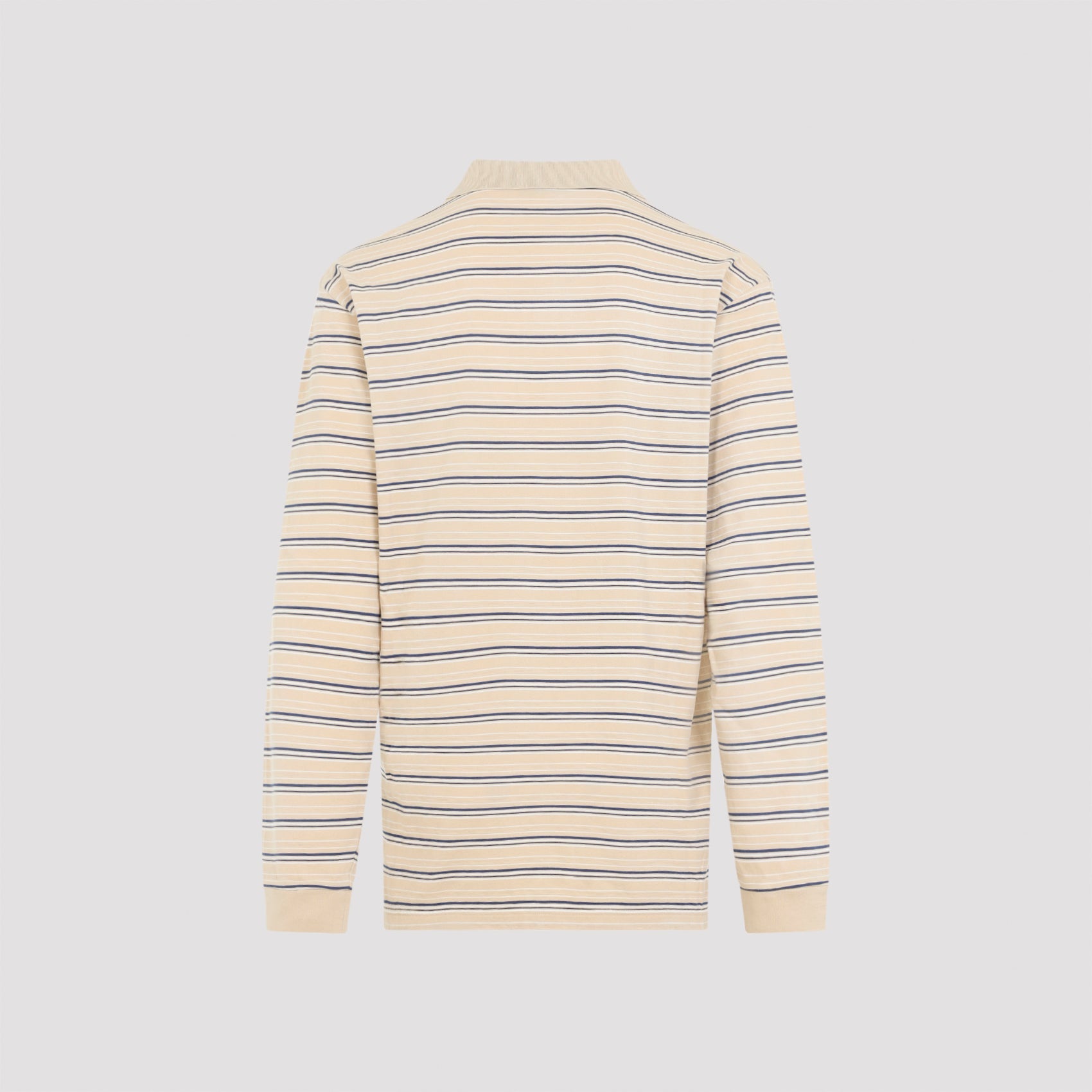 Prada Striped Piqué Polo Men