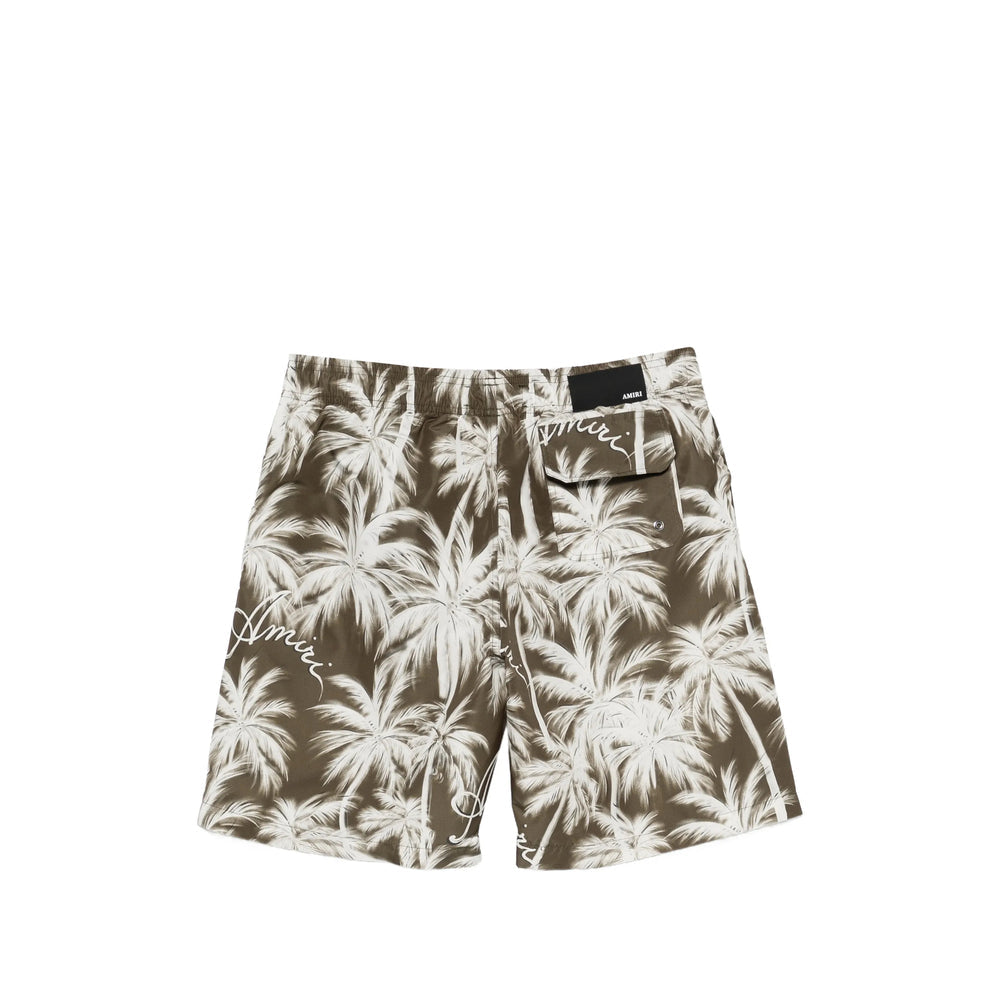 Amiri Green Beachwear - Swim Shorts Men
