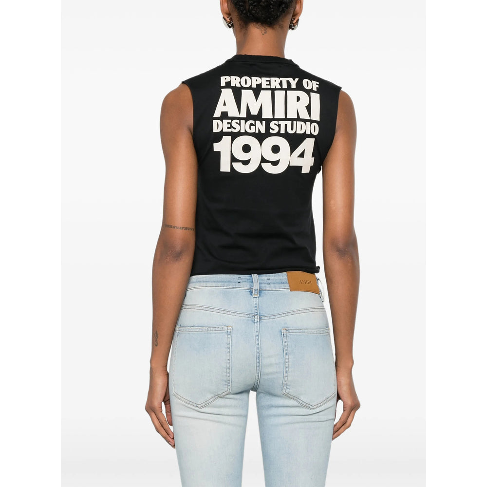 Amiri Black Tops - Vests & Tank Tops Women