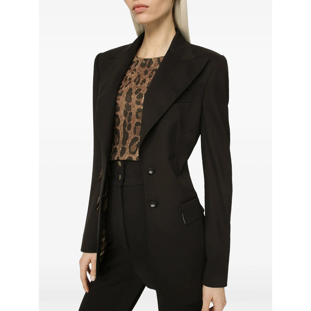 Dolce & Gabbana Black Jackets - Blazers Women