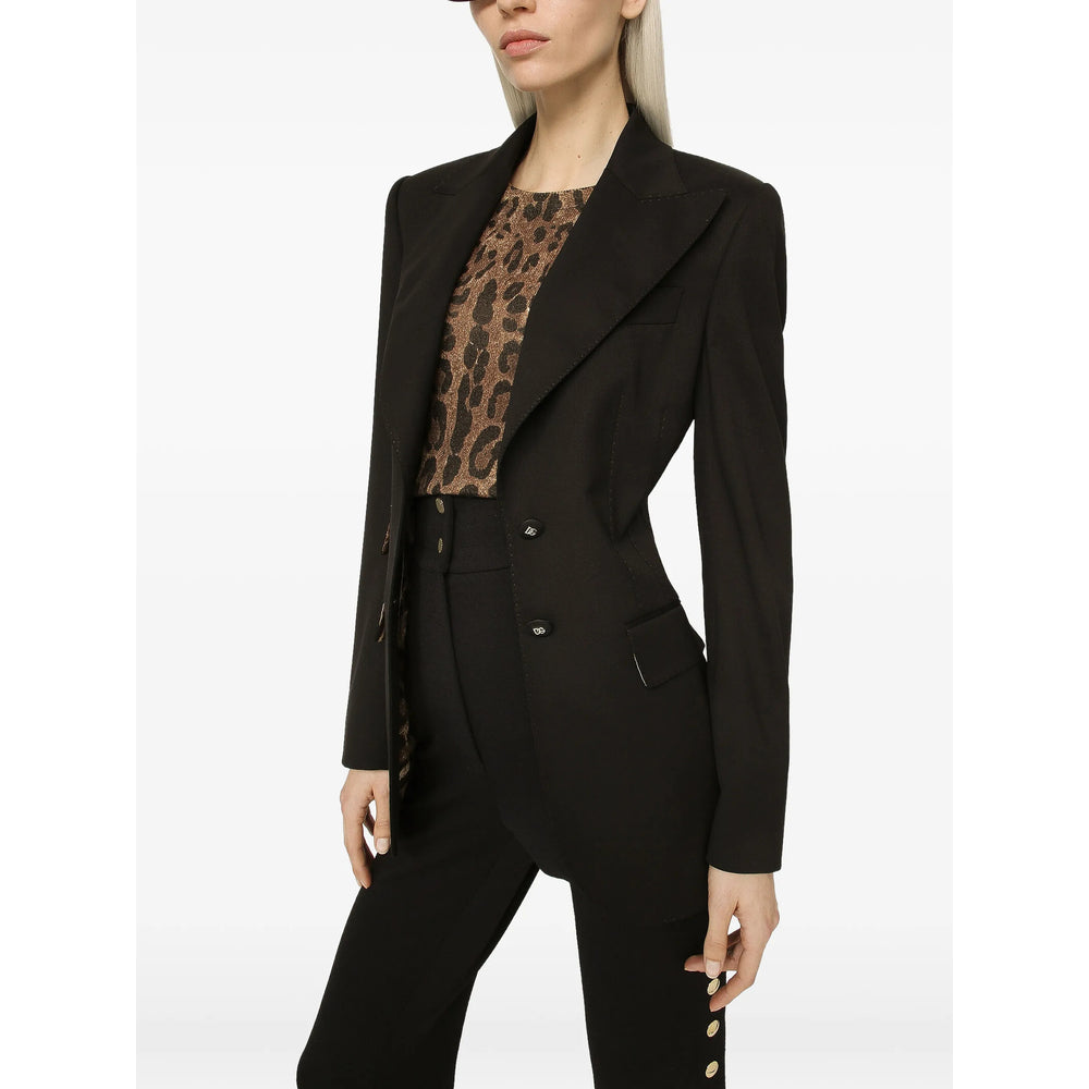Dolce & Gabbana Black Jackets - Blazers Women