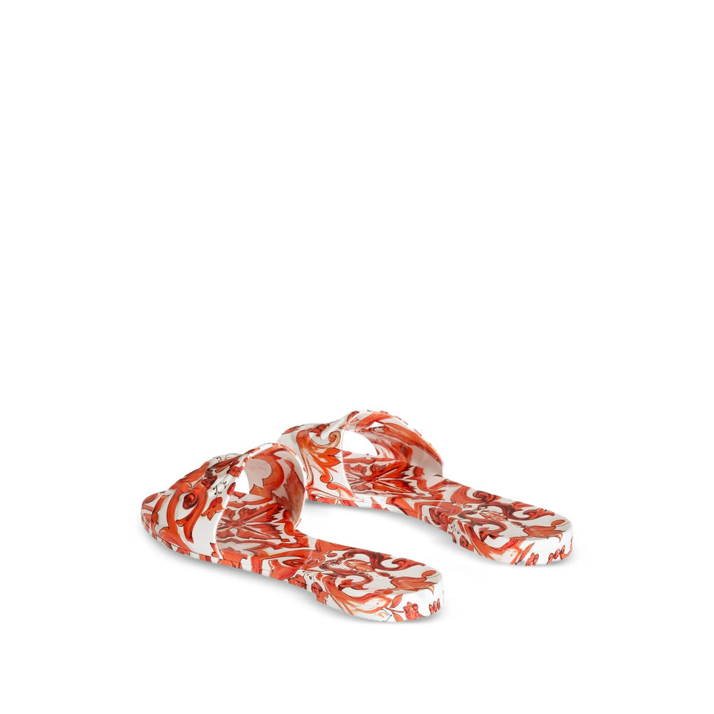 Dolce & Gabbana White Flip-Flops & Slides Women