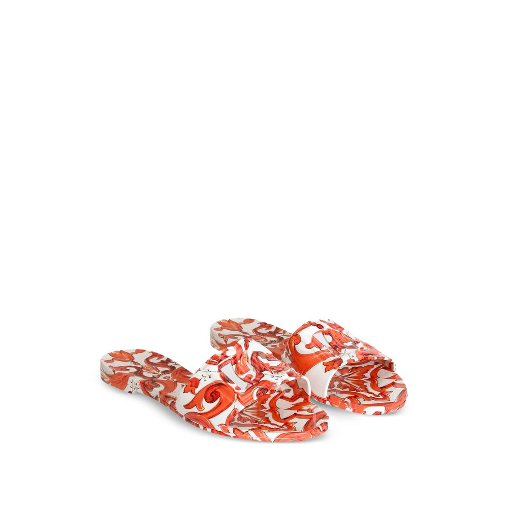 Dolce & Gabbana White Flip-Flops & Slides Women